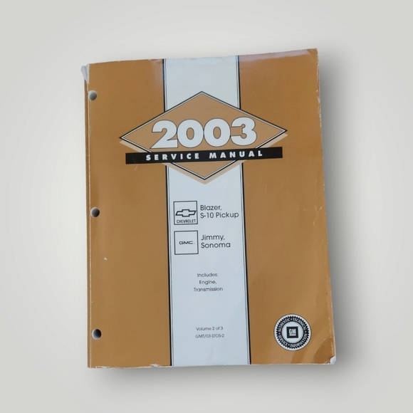 2003 Blazer S-10 Pickup Jimmy Sonoma, Service Manual, Vol. 2 of 3 - Picture 8 of 13